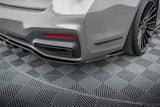 Maxton Design Rear Splitter (With Vertical Bars) V.2 BMW 7 G11 M-Pack Facelift by Maxton Design BM-7-11F-MPACK-RD3G+RD4G