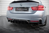 Maxton Design Rear Valance BMW 4 Coupe / Gran Coupe / Cabrio M-Pack F32 / F36 (Version With Exhaust On Both Sides) by Maxton Design BM-4-F32-MPACK-RS1GO_O