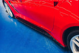 SIDE SKIRTS DIFFUSERS CHEVROLET CORVETTE C7 by CHEVROLET CH-CO-C7-SD1+SD1RG