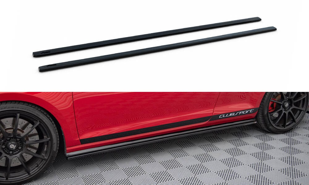 Maxton Design Side Skirts Diffusers VW Golf Mk7 Gti ClubSport | VW-GO-7 ...
