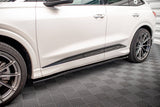 Maxton Design Side Skirts Diffusers Audi Q4 E-Tron Sportback Mk1 by Maxton Design AU-Q4-ETRON-1-SB-SD1G