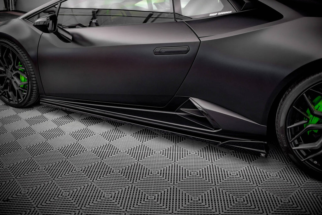 Maxton Design Side Skirts Diffusers - Lamborghini Huracan Evo | LA-HU ...