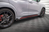 Side Skirts Diffusers V.1 + Flaps Hyundai Kona N Mk2 by HYUNDAI HY-KO-1-N-SD1G+SF1B