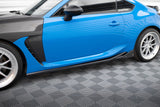 SIDE SKIRTS DIFFUSERS V.1 + FLAPS TOYOTA GR86 MK1 by TOYOTA TO-GR86-1-SD1G+SF1B