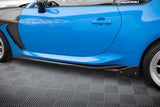 SIDE SKIRTS DIFFUSERS V.1 + FLAPS TOYOTA GR86 MK1 by TOYOTA TO-GR86-1-SD1G+SF1B