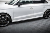 Maxton Design Side Skirts Diffusers V.2 Audi RS3 Sedan 8V Facelift by Maxton Design AU-RS3-8VF-S-SD2G