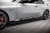 Maxton Design Side Skirts Diffusers V.2 + Flaps BMW 2 Coupe M-Pack / M240I G42 by Maxton Design BM-2-42-MPACK-SD2G+SF1B