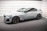 Maxton Design Side Skirts Diffusers V.2 + Flaps BMW 2 Coupe M-Pack / M240I G42 by Maxton Design BM-2-42-MPACK-SD2G+SF1B