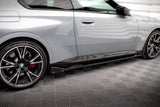 Maxton Design Side Skirts Diffusers V.2 + Flaps BMW 2 Coupe M-Pack / M240I G42 by Maxton Design BM-2-42-MPACK-SD2G+SF1B