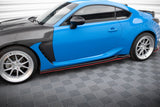 SIDE SKIRTS DIFFUSERS V.2 TOYOTA GR86 MK1 by TOYOTA TO-GR86-1-SD2G+SD2RRED