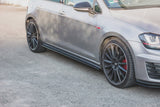 Maxton Design Side Skirts Diffusers V.2 VW Golf 7 GTI (Narrow) by Maxton Design VW-GO-7/7F-GTI-SD2G