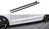 Maxton Design Side Skirts Diffusers V.3 Audi RS3 Sedan 8V Facelift by Maxton Design AU-RS3-8VF-S-SD3G
