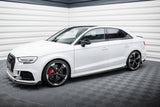 Maxton Design Side Skirts Diffusers V.3 Audi RS3 Sedan 8V Facelift by Maxton Design AU-RS3-8VF-S-SD3G