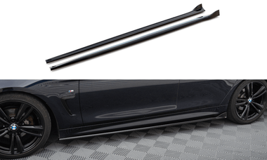Maxton Design Side Skirts Diffusers V.3 BMW 4 Coupe / Gran Coupe / Cabrio M-Pack F32 / F36 / F33 by Maxton Design BM-4-F36-GC-MPACK-SD1G