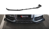 Maxton Design Street Pro Front Splitter + Flaps Audi S3 / A3 S-Line Sedan 8V by Maxton Design AUS33SCNC-FD1B+FSF1G
