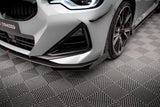 Maxton Design Street Pro Front Splitter + Flaps BMW 2 Coupe M-Pack / M240I G42 by Maxton Design