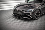 Maxton Design Street Pro Front Splitter + Flaps BMW 4 M-Pack G22 by Maxton Design