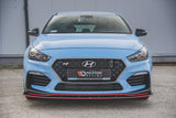 RACING DURABILITY FRONT SPLITTER + FLAPS HYUNDAI I30 N MK3 (ELANTRA GT) HATCHBACK / FASTBACK by HYUNDAI