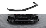 Maxton Design Street Pro Front Splitter V.1 + Flaps Audi RS3 Sedan 8V Facelift by Maxton Design AURS38VFSCNC-FD1B+FSF1G