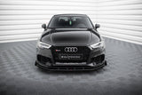 Maxton Design Street Pro Front Splitter V.1 + Flaps Audi RS3 Sedan 8V Facelift by Maxton Design