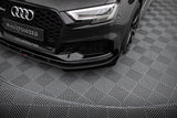 Maxton Design Street Pro Front Splitter V.1 + Flaps Audi RS3 Sedan 8V Facelift by Maxton Design