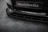 Maxton Design Street Pro Front Splitter V.1 + Flaps Audi RS3 Sedan 8V Facelift by Maxton Design