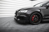 Maxton Design Street Pro Front Splitter V.1 + Flaps Audi RS3 Sedan 8V Facelift by Maxton Design