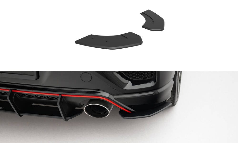 Maxton Design Street Pro Rear Side Splitters - Hyundai Veloster N Mk2 ...