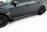 Street Pro Side Skirts Diffusers + Flaps Subaru Impreza WRX STI Mk3 Facelift by SUBARU
