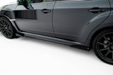 Street Pro Side Skirts Diffusers + Flaps Subaru Impreza WRX STI Mk3 Facelift by SUBARU