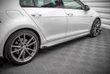 Maxton Design Street Pro Side Skirts Diffusers + Flaps VW Golf R Mk7 by Maxton Design