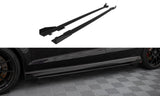 Maxton Design Street Pro Side Skirts Diffusers V.1 + Flaps Audi RS3 Sedan 8V Facelift by Maxton Design AURS38VFSCNC-SD1B+SF1G