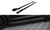 Maxton Design Street Pro Side Skirts Diffusers V.1 + Flaps Audi RS3 Sedan 8V Facelift - Black + Gloss Flaps
