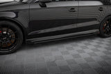 Maxton Design Street Pro Side Skirts Diffusers V.1 + Flaps Audi RS3 Sedan 8V Facelift by Maxton Design