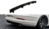 Maxton Design Central Rear Splitter VW Passat CC R36 Rline (Preface) (With Vertical Bars) by Maxton Design VW-PA-CC-R-LINE-RD1+RD2G