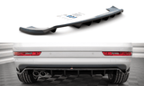 Maxton Design Central Rear Splitter (With Vertical Bars) Audi Q3 S-Line 8U Facelift by Maxton Design AU-Q3-1F-SLINE-RD1G+RD2G