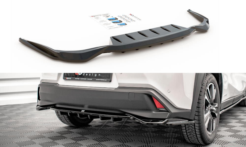 Maxton Design Central Rear Splitter (With Vertical Bars) - Lexus UX Mk ...