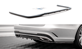 Maxton Design Central Rear Splitter (With Vertical Bars) Mercedes-Benz E AMG-Line Sedan W212 Facelift by Maxton Design ME-E-212F-AMGLINE-RD1G+RD2G