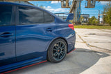 Maxton Design Rear Side Splitters V.2 Subaru WRX STI by Maxton Design SUIM4WRXSTI-RSD1RRED+RSD1G