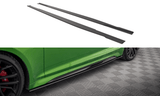 Maxton Design Street Pro Side Skirts Diffusers Audi Rs5 Coupe F5 Facelift by Maxton Design AURS52FCCNC-SD1B