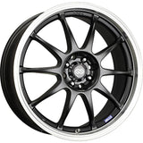 Enkei Wheels J10 16" 4x100/108 Black w/ Machined Lip by Enkei 409-670-11BK