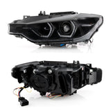 Spyder 12-14 BMW F30 3 Series 4DR Projector Headlights - Black by Spyder 5086754