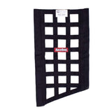 RaceQuip SFI 27.1 Rated Ribbon Style Funny Car Window Net / Black 22 to 18 H X 12 W by RaceQuip RQP829535