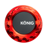 Konig Red Anodized Gear Center Cap by Konig Wheels CAPMRK1R