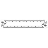 Cometic Jaguar XK6 .060in AFM Oil Pan Gasket Set - Side Rails Only by Cometic CGS-C4259-060
