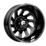 Fuel Wheels DD39 FF39D 20" 10x225 Gloss Black Milled by Fuel Offroad DE392082A935R