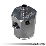 034 Motorsport Fuel Pressure Regulator Housing Adapter (FPR Remote Mount) - Billet Aluminum by 034 Motorsport 034-106-5001-RAW