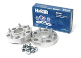 H&RTrak+ 25mm DRM Wheel Adapters (Black) 5x114.3 cb64.1 12x1.5 Thread by H&R Spacers HRS5065640SW