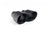 Milltek Dual GT-100 Cerakote Black Trims Milltek Road+ Part Resonated Cat-Back Exhaust System - Audi / 2.0T / B9 / A4 SSXAU611