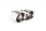 Milltek Dual GT-100 Polished Trims Milltek Road+ Part Resonated Cat-Back Exhaust System - Audi / 2.0T / B9 / A4 SSXAU612